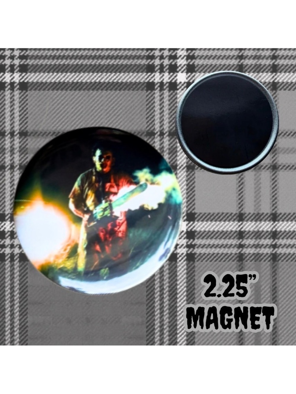 Texas Chainsaw Massacre Leatherface 2.25” Handmade Horror Magnet [COPY] [COPY]